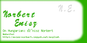 norbert enisz business card